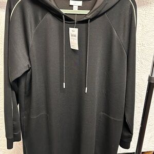 J. Jill Black Hooded sweatshirt  dress
